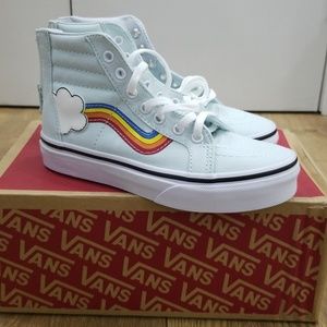 VANS Rainbow Sk8-Hi Zip Kids Shoes